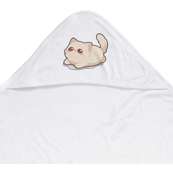 Azeeda 'Cute Sad Kitten' Baby Hooded Towel (HT00035136)