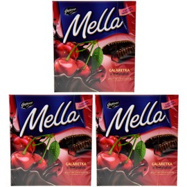 Goplana Mella Cherry Jelly in Chocolate (Pack of Three) 6.7 Ounces Each