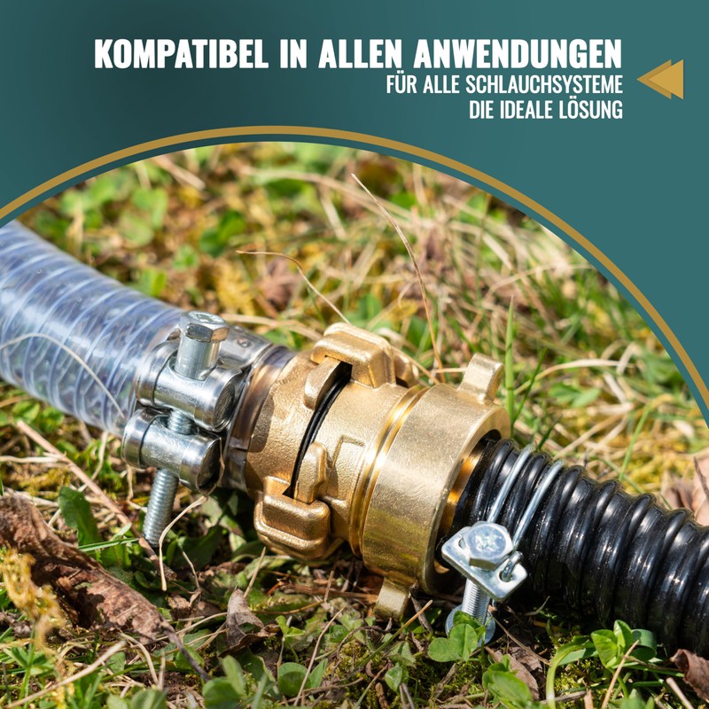 Poppstar Brass Quick Coupling 1 1/2 Inch Male Thread (G