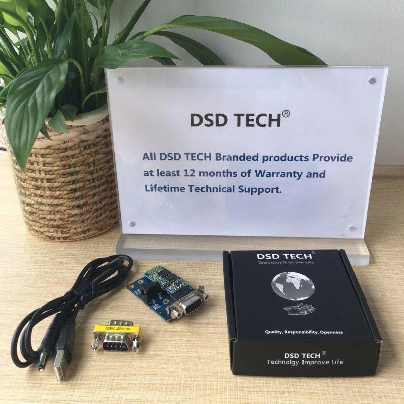 DSD TECH Bluetooth Rs232 Adapter Sh B23a Wireless Serial Communicator