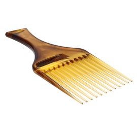 Mikinona Vintage Amber Oil Hair Comb Large Tooth Styling Comb for Men Barber Hair Comb Fine Detangle Hair Stylist Tool Natural Hair Styling Brush