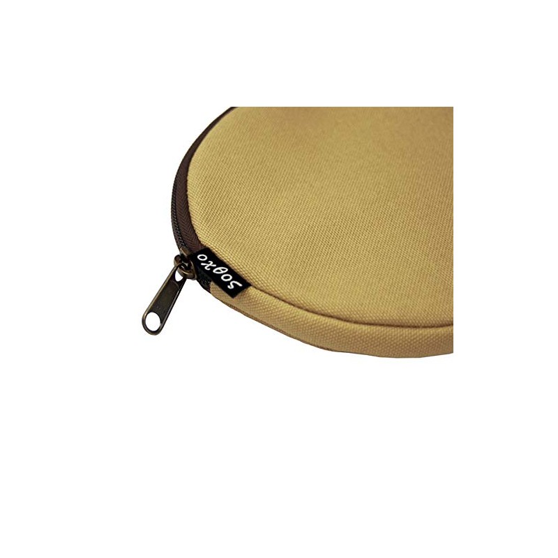 oxtos Canvas Camping Roaster Case, Round Shape, Beige