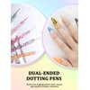 YOOVR 33PCS Nail Art Brushes Set, Nail Tech Supplies Accessories