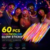 60-Pack Multicolor Glow Sticks for Party Fun – 8-Inch Neon