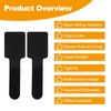 40 PCS Self Adhesive Hook and Loop Cable Ties with