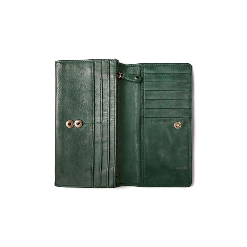 Harold's Leather Wallet 19 cm, Green