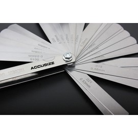 Accusize Industrial Tools 0.0015 Inch-0.025 Inch Thickness Gauges, 26 pc, Eg02-5031