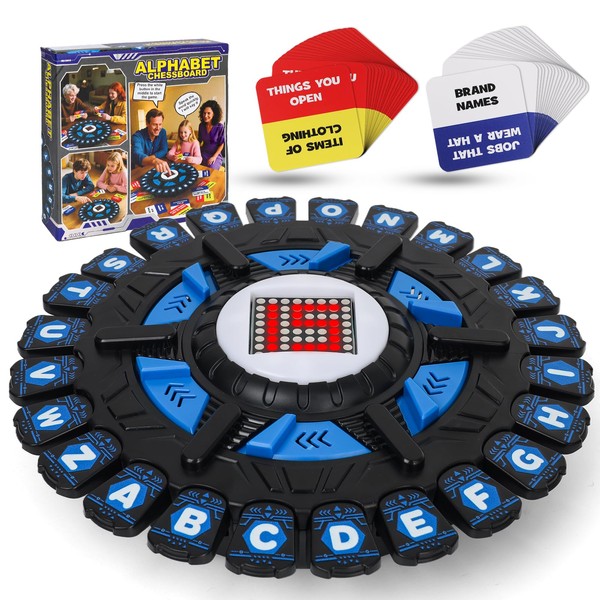 VIVIYCFISH Alphabet Chess Board Game with 15 Seconds Display Timer