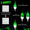 OHLGT E12 Flame Bulbs, 3 Mode LED Candelabra 2.0 Watt