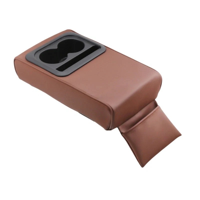 Unbranded Waterproof Car Center Console Cover Leather Armrest Cover Cushion