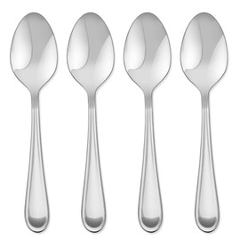 Hampton Forge Clark 4 Piece Teaspoon, 0.25 LB, Metallic
