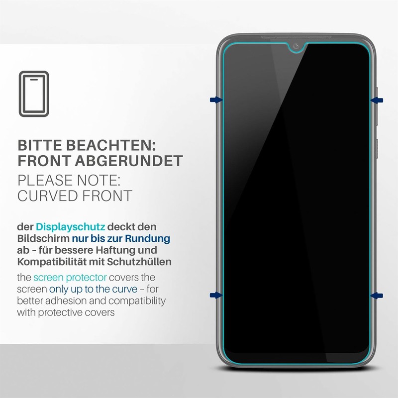 moex FlexProtect Screen Protector Compatible with Motorola Moto G8 Plus