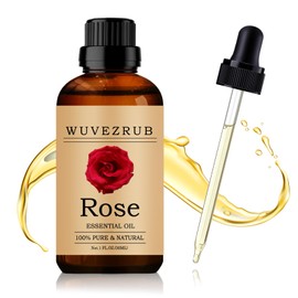Wuvezrub Rose Essential Oil 30ML - 100% Pure and Natural Oils for Aromatherapy Diffuser - 1 Fl Oz/Rose