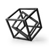 DreamsEden Small Geometric Sculpture, Metal Cube Decorative Ornaments Modern Home