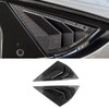 MACHSWON 2pcs Rear Side Window Louvers Cover Fit For Mustang