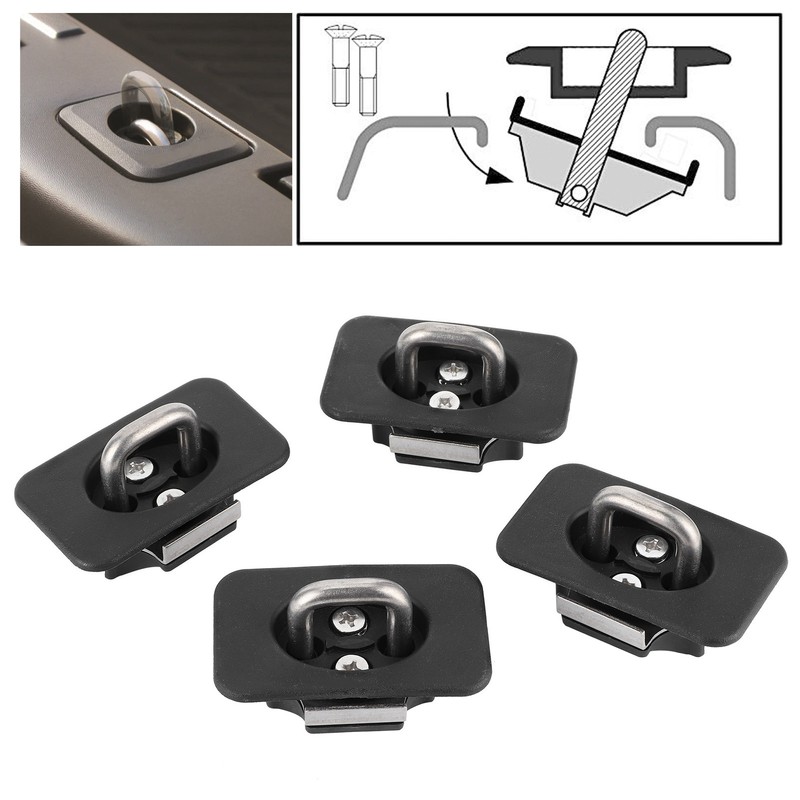 4pcs Tie Down Anchor Hook Rings Stretchable Fits for Ford