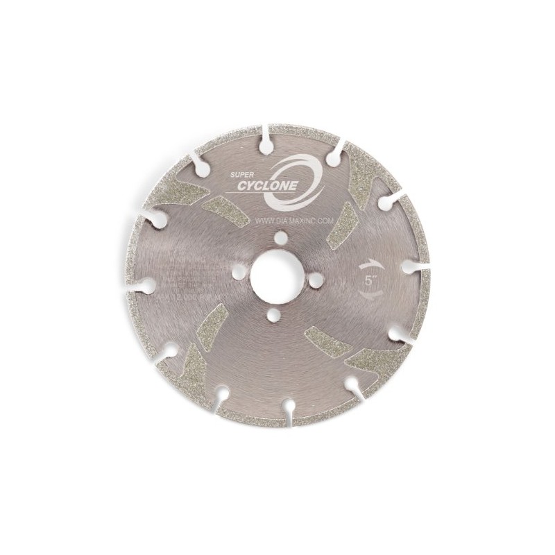 4.5" Super Cyclone Electroplated Marble Blade W/QUAD HOLES