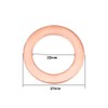 YXQ 22x27x1.5mm Copper Crush Washer Flat Ring Seal Gasket Fitting