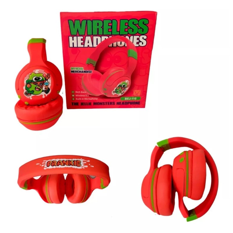 Maíz Audifonos Diadema Bluetooth Inalambricos Radio Fm Niños Color Azul