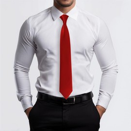 Slim TigerTie Designer Tie in Plain – Tie Cravat -