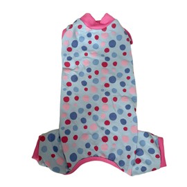 Sphynx Cat Four Leg Cotton Pajamas Elastic Pet Clothes for Hairless Cats Surgery Recovery Suit Undershirt Thermal Clothes for Sphynx, Devon, Cornish (Morandi Dots, M)