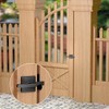 Double Side Gate Latch, Heavy Duty Left Swinging Door Latch