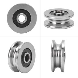 10pcs V Groove Ball Bearing，4 * 18 * 8mm V Groove Track Roller Bearing Guide Rail Bearing，for motor, toys, model, instrument and meter, electric tools