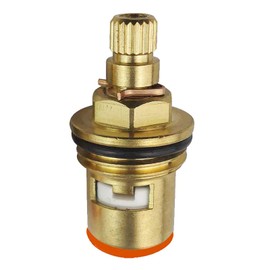 Metal Valve Tap Faucet Replacement 20 Gears 1/2" Quarter Brass Plug Insert Quick Open Counterclockwise A Type Single Thread