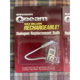Brinkmann Q-Beam Max Million Rechargeable Halogen Replace Bulb 6 Volt Lot of 2
