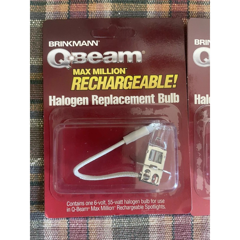 Brinkmann Q-Beam Max Million Rechargeable Halogen Replace Bulb 6 Volt