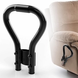 YUEYIN Modern Black Metal Recliner Handle Extender, Oversized Lever Extender for Elderly & Infirm, Ergonomic Design with 8 Tilt Angle