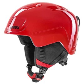 uvex Heyya Unisex Youth Ski Helmet, Fire Red, 51-55 cm