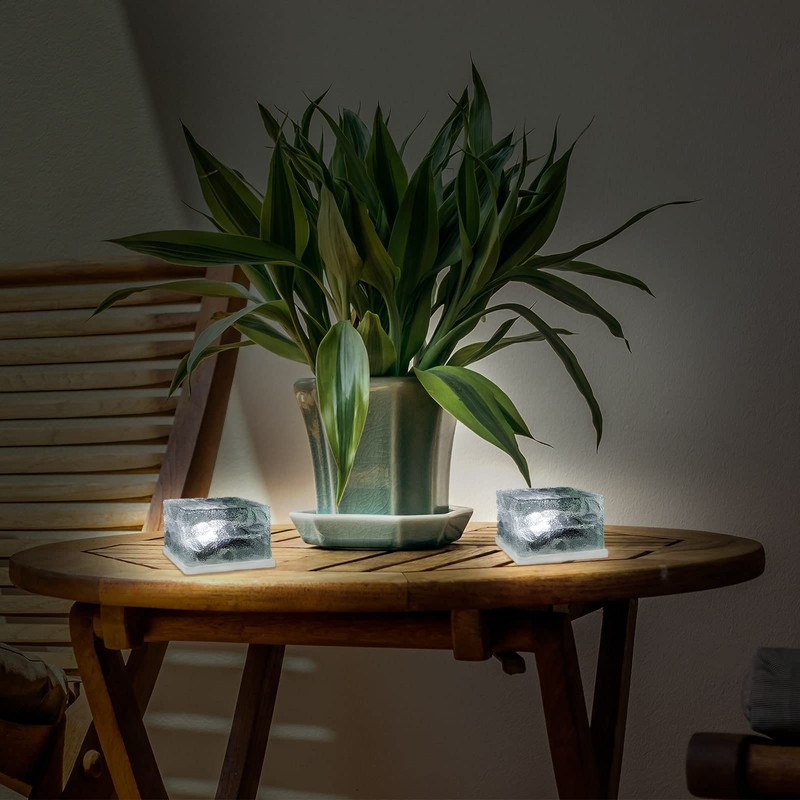 Eaxus® LED Solar Light Solar Cube - Ice Cubes as
