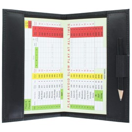 Mala Leather Toro Collection Golf Scorecard Holder 2317 Black (Black) - 2317, black, Printed