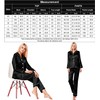 SWOMOG Satin Women's Pyjamas with Button Placket, Long Sleeve Sleepwear,