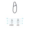 Owner P-40 #00 Snaps for Ayu Lures for Twitching