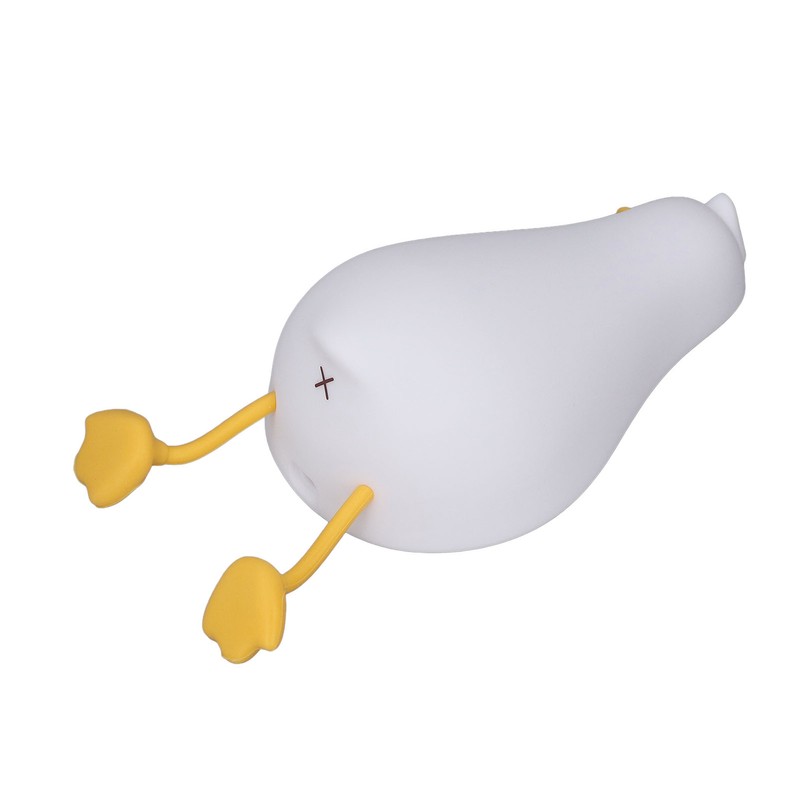 LED Night Light Cute Lying Duck Shape Soft Silicone Soft