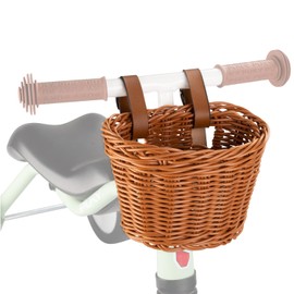 PUKY Chaos Basket S Brown | Flexible Children's Handlebar Basket | Handmade | Suitable for Wutsch, Fitsch, Pukymoto & Ceety | Stylish & Practical | Easy to Attach | Robust & Weatherproof |