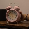 GIFTMARKET - Quiet analogue alarm clock. Double bell alarm clock,