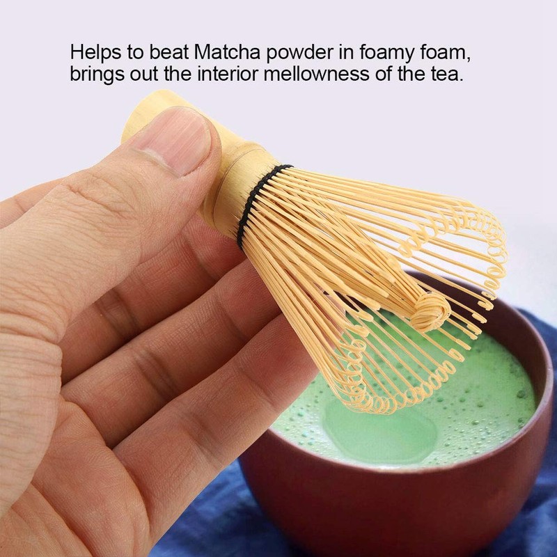 Matcha Green Tea Whisk Bamboo Tea Whisk Chasen Preparing Matcha
