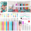 Ruasol Crochet Hooks Set, 12 Sizes, Ergonomic Crochet Hooks from