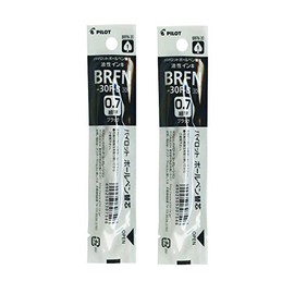 Pilot BRFN-30F-B Oil-Based Ballpoint Pen Refill, Fine Point, 0.7mm, Black, Pack of 2