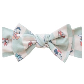 Baby Stretchy Soft Knit Headband Bow "Mickey Mouse & Friends" by Copper Pearl
