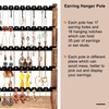 Pinzoveco Earring Organizer, 5 Layer Earring Holder Organizer with Necklace