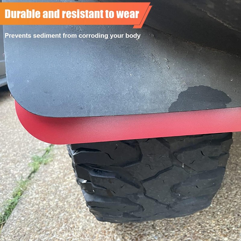 ZIMISI 4PCS Universal Car Mud Flaps, Bendable Splash Guards with
