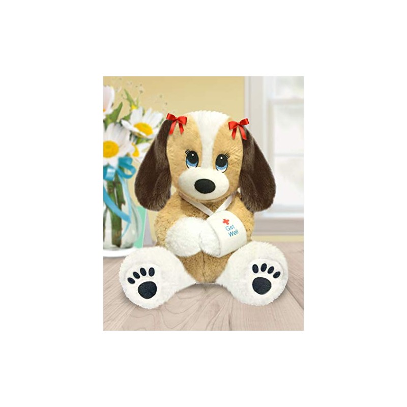 First & Main 13" Melancholy Melanie Puppy Dog, Multicolor