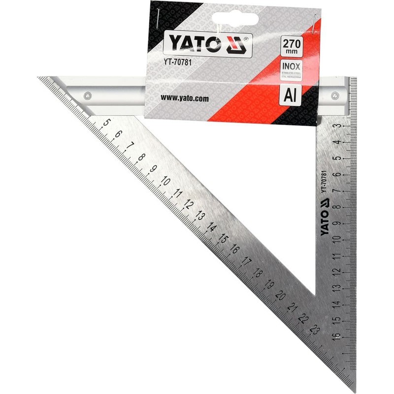 Try Angle Triangle Roofing Square Measuring Angle Sizes: 230/300 mm,
