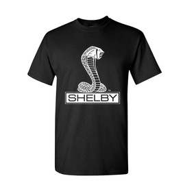 Shelby Cobra T-Shirt American Classic Muscle Car Ford Mustang Mens Tee Shirt Black XX-Large