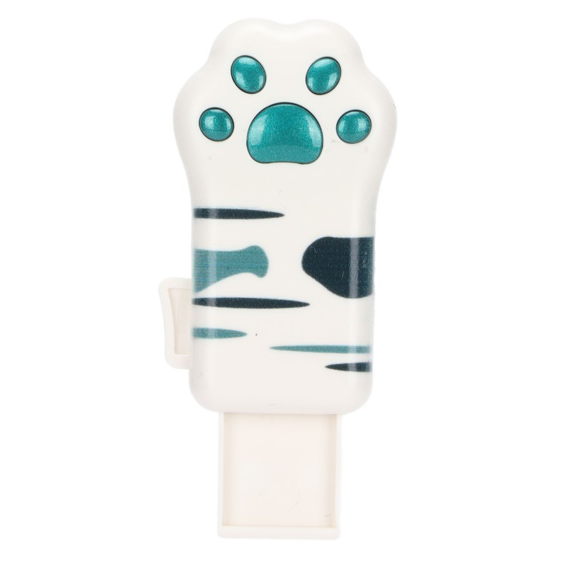 Memory Stick Olive Green Tabby Pattern Cat Paw Shape USB