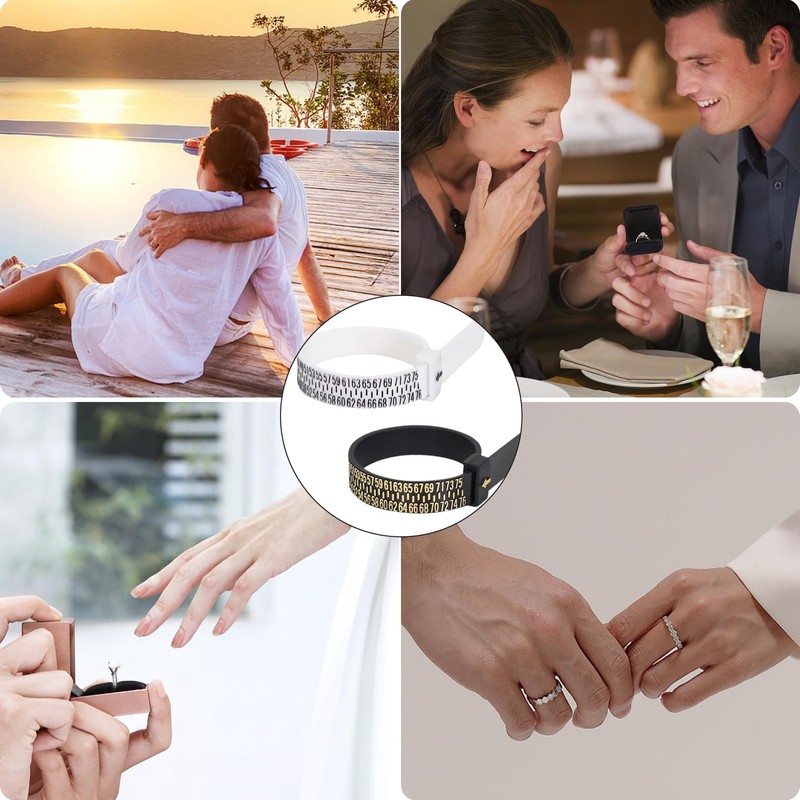 2 ring sizers, ring measuring tape, ring sizer, ring sizer,